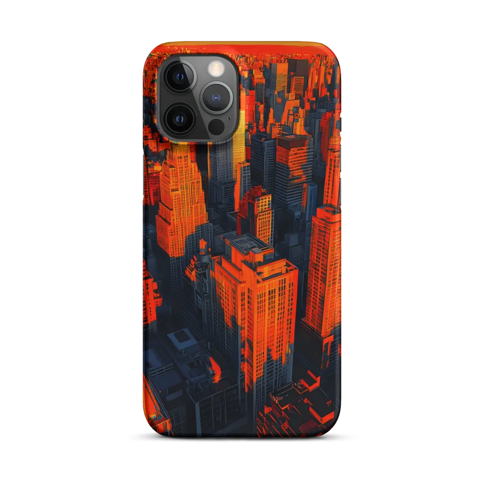 Urban Dawn: A Digital Ode to Skyscrapers | Phone Case |  12 Pro Max | Snap Case | Matte