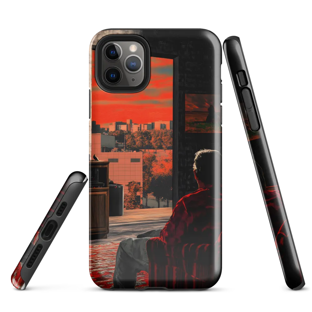 Gaze into the Ember Horizon | Phone Case |  11 Pro Max | Tough Case | Glossy