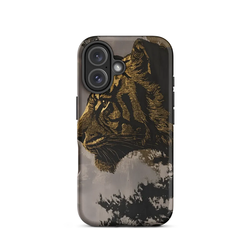 Majestic Silence: The Golden Tiger | Phone Case |  16 | Tough Case | Matte