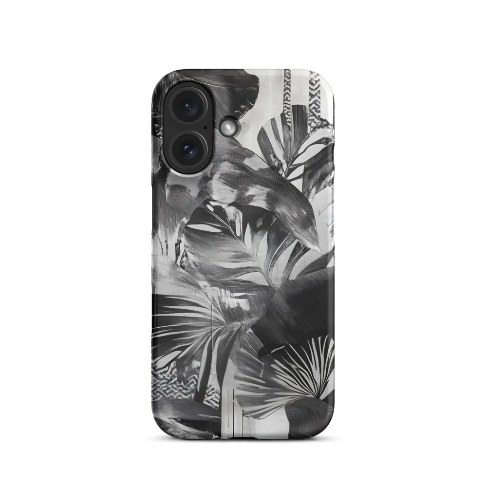 Monochrome Serenity in Tropical Foliage