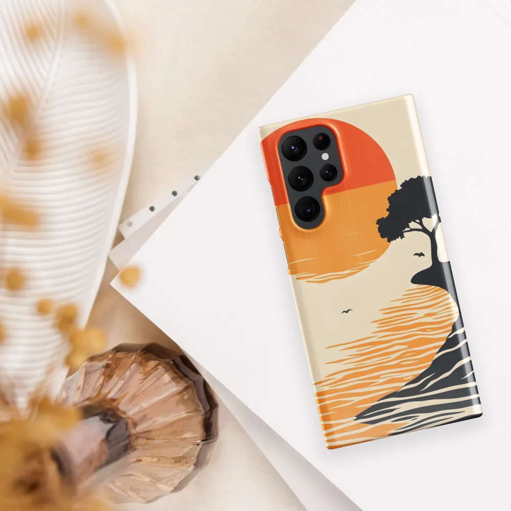 Serene Sunset | Phone Case |  S22 Ultra | Snap Case | Glossy