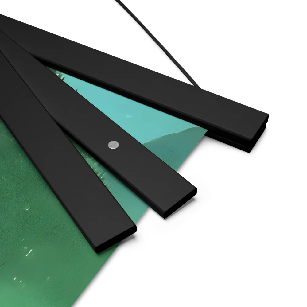 Reflections of Tranquility | Poster With Black Wood Hanger | 10″×10″