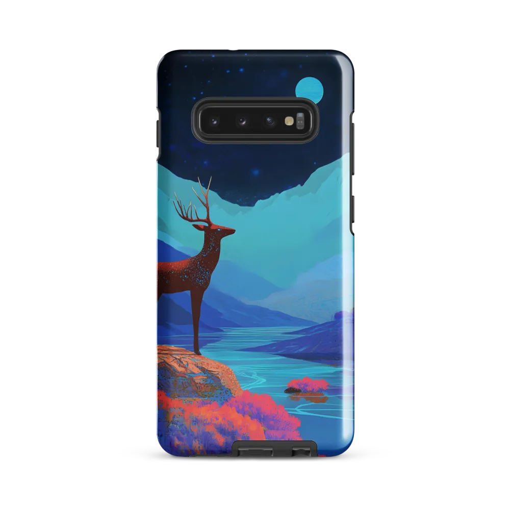 Cosmic Serenity: The Starlit Stag | Phone Case |  S10 Plus | Tough Case | Glossy