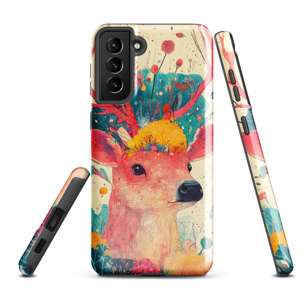 Whimsical Harmony: A Deer in Bloom