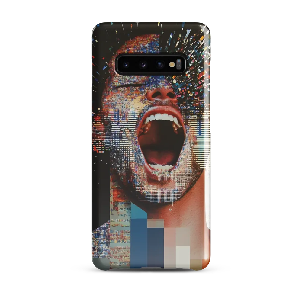 Eruptive Expression | Phone Case |  S10 Plus | Snap Case | Glossy