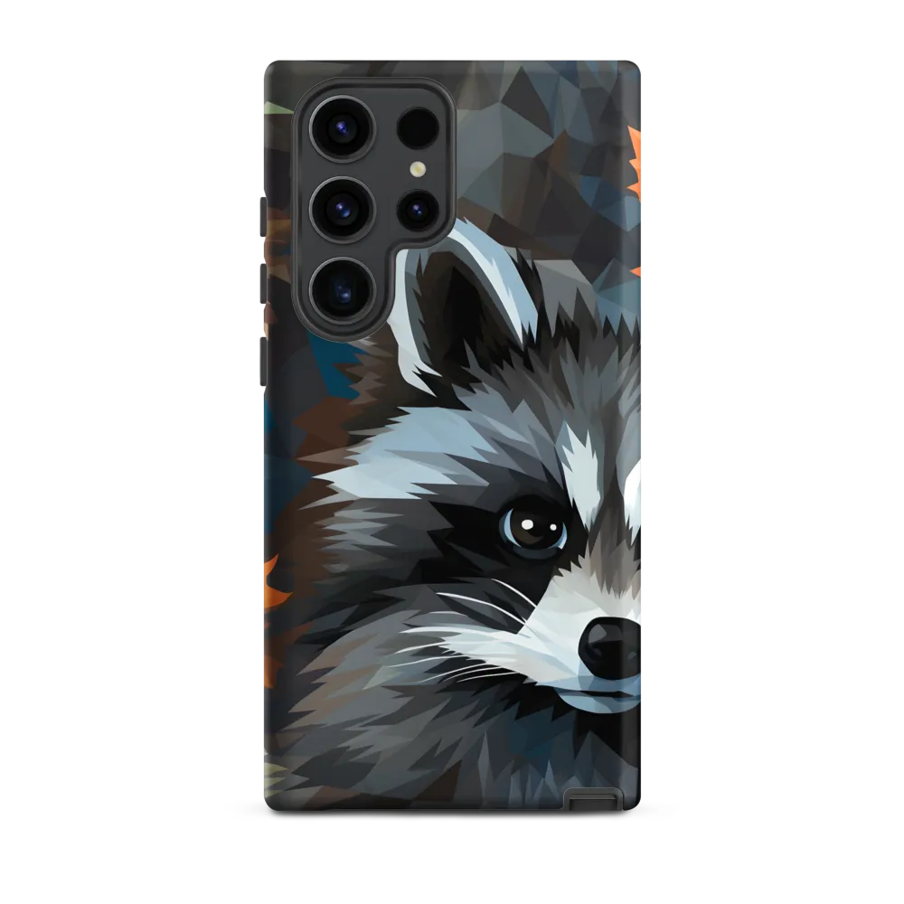 Whispers of Autumn: The Raccoon's Gaze