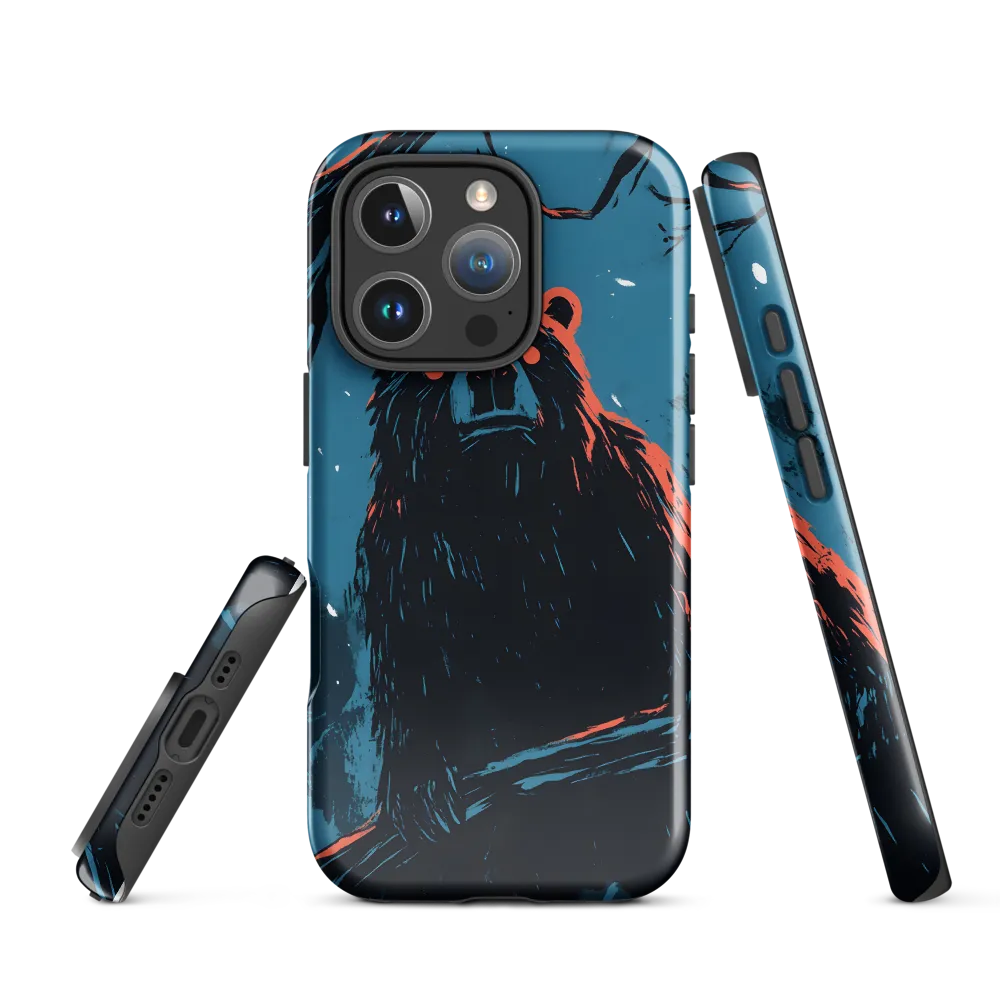 Eerie Majesty: A Bear in the Night | Phone Case |  16 Pro | Tough Case | Glossy