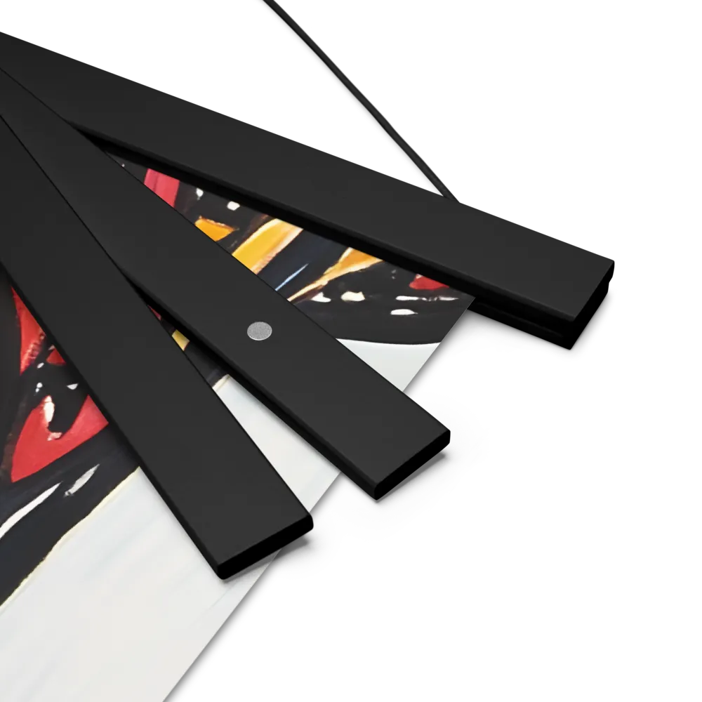 Vibrant Nature's Embrace | Poster With Black Wood Hanger | 18″×18″