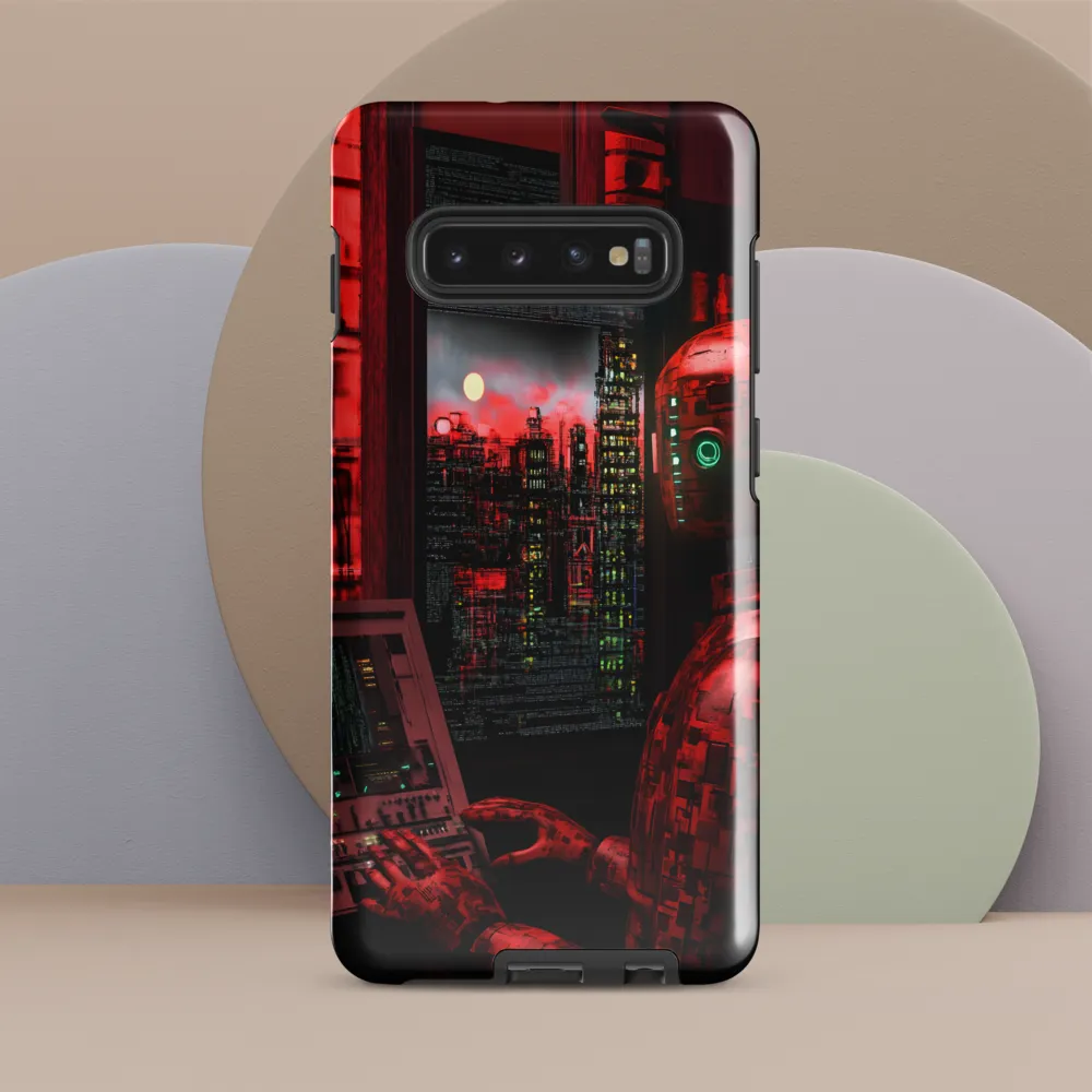 Urban Echoes of a Cybernetic Future | Phone Case |  S10 Plus | Tough Case | Glossy