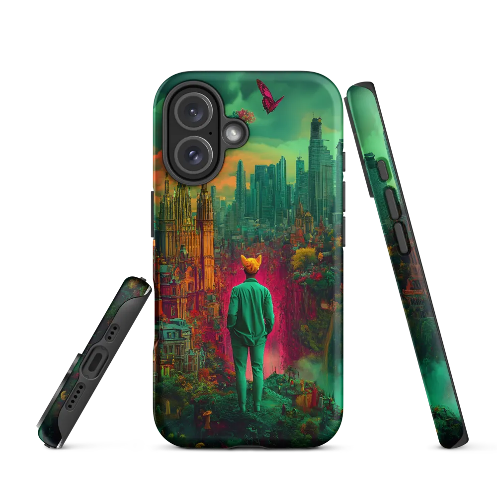 Journey Through a Surreal Cityscape | Phone Case