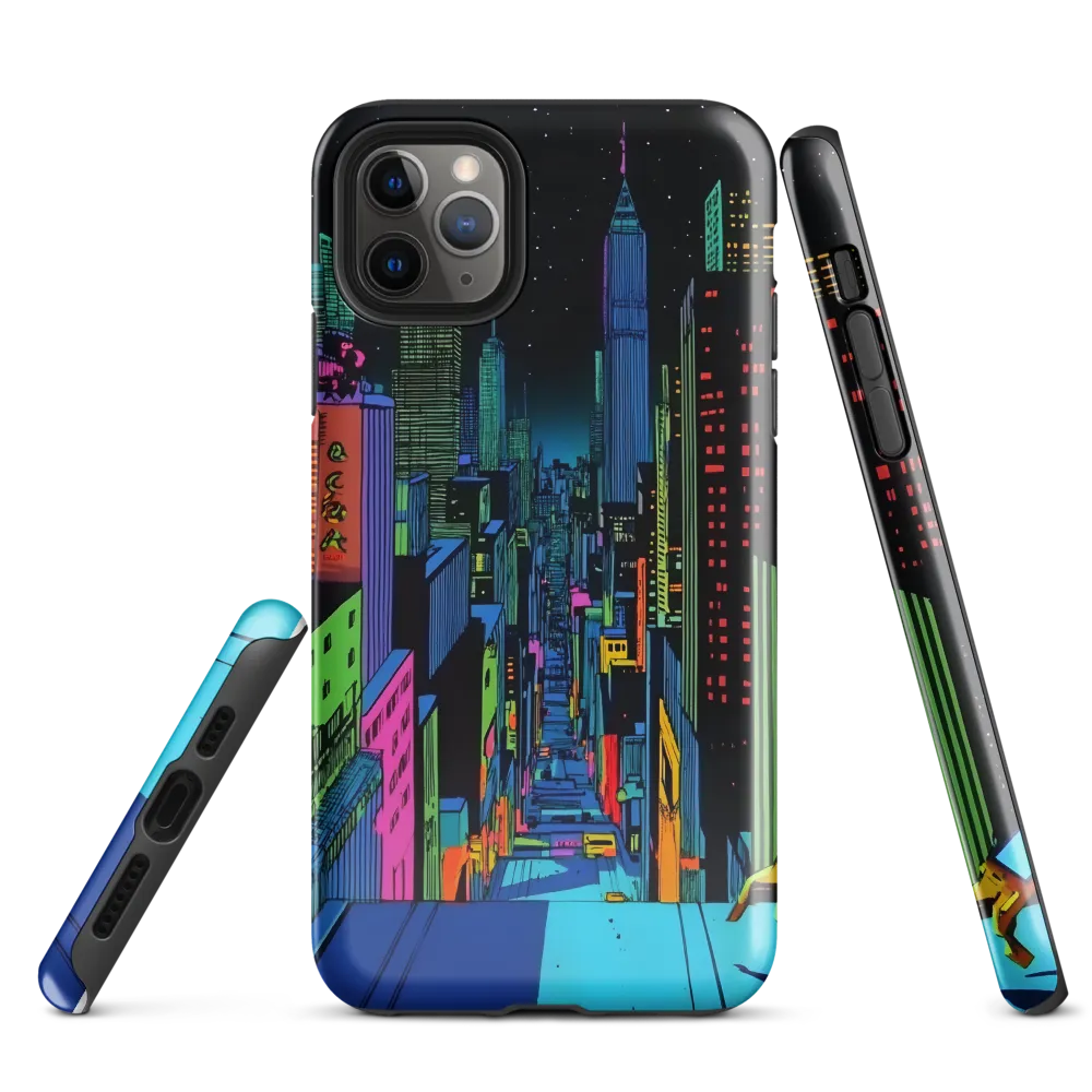 Neon Dreams of a Futuristic City | Phone Case |  11 Pro Max | Tough Case | Glossy