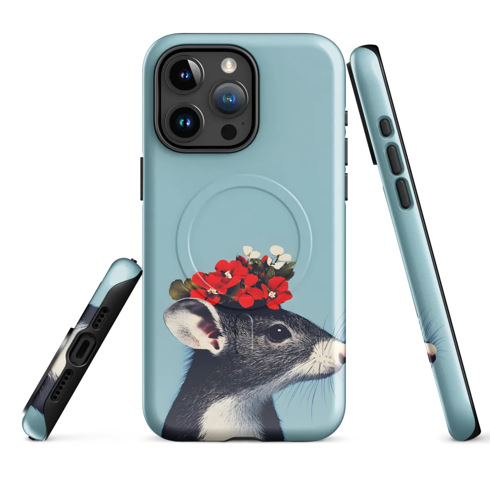 Whimsical Flora: A Mouse's Floral Crown