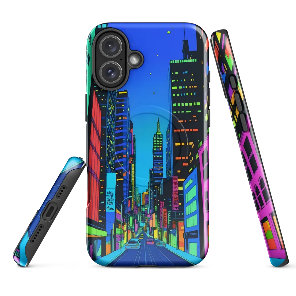 Neon Dreamscape: A Futuristic City at Dusk
