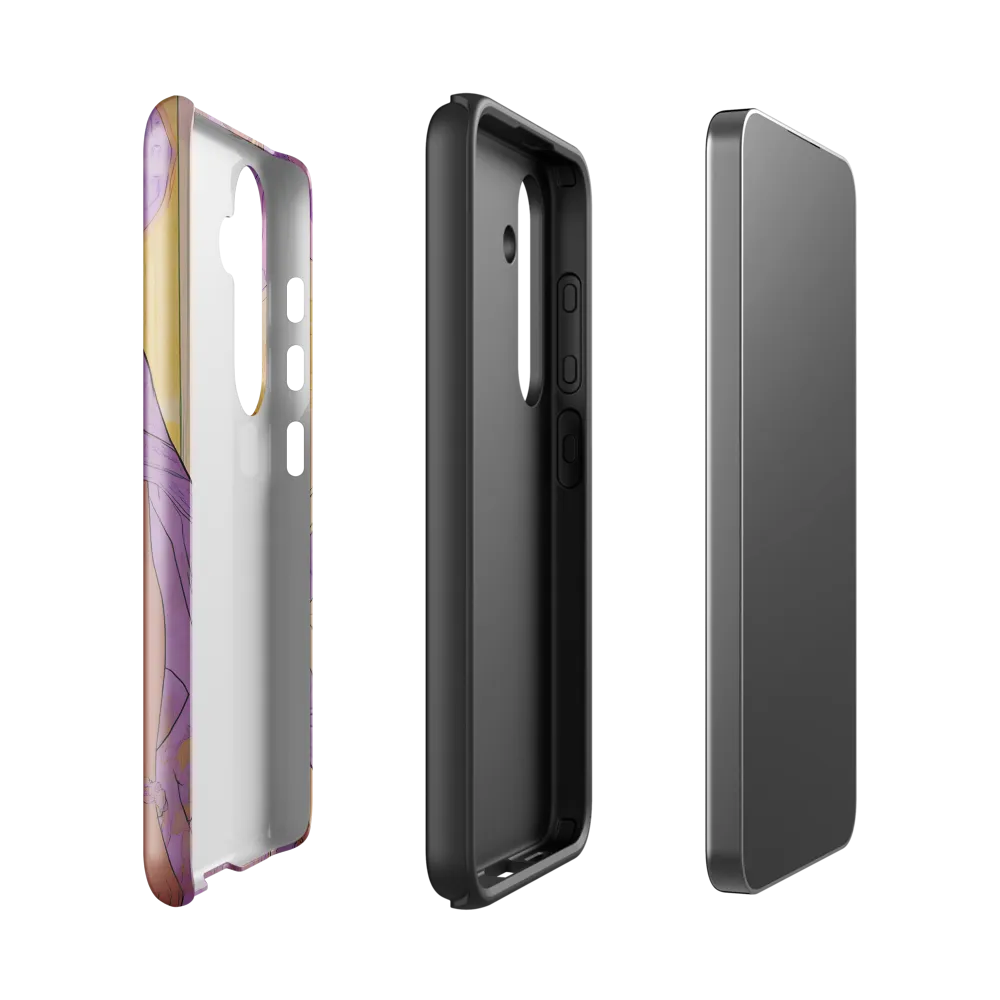 Elegance in Floral Harmony | Phone Case |  S24 | Tough Case | Glossy