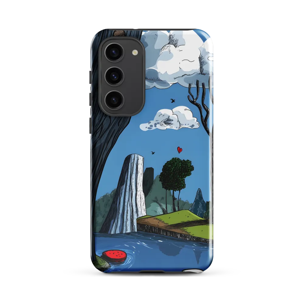 Whimsical Cliffside Reflections