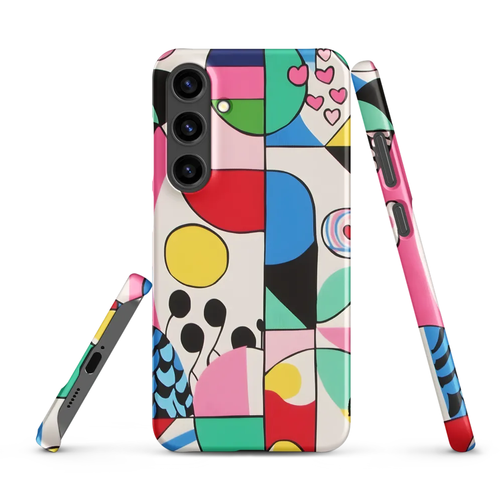 Dynamic Interplay of Shapes | Phone Case |  S24 Plus | Snap Case | Matte