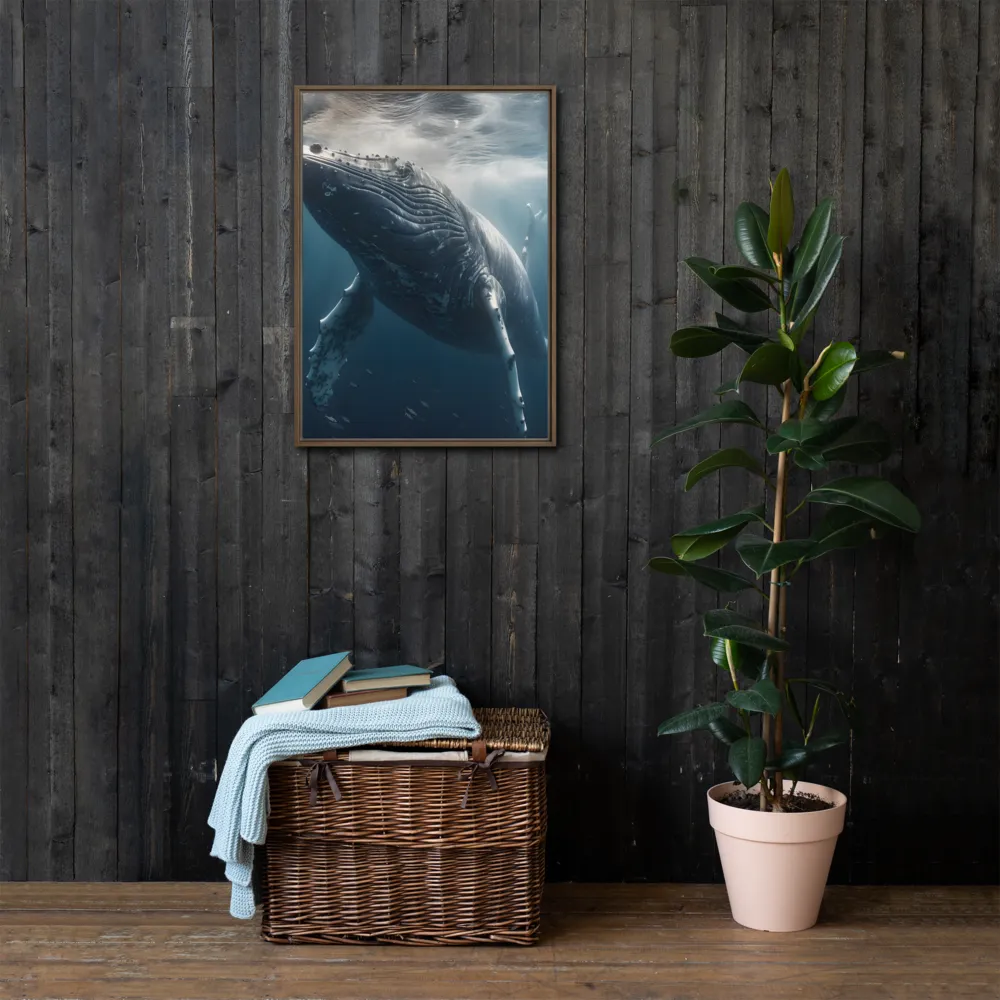 Graced by the Depths | Canvas with Brown Frame | 20″×28″