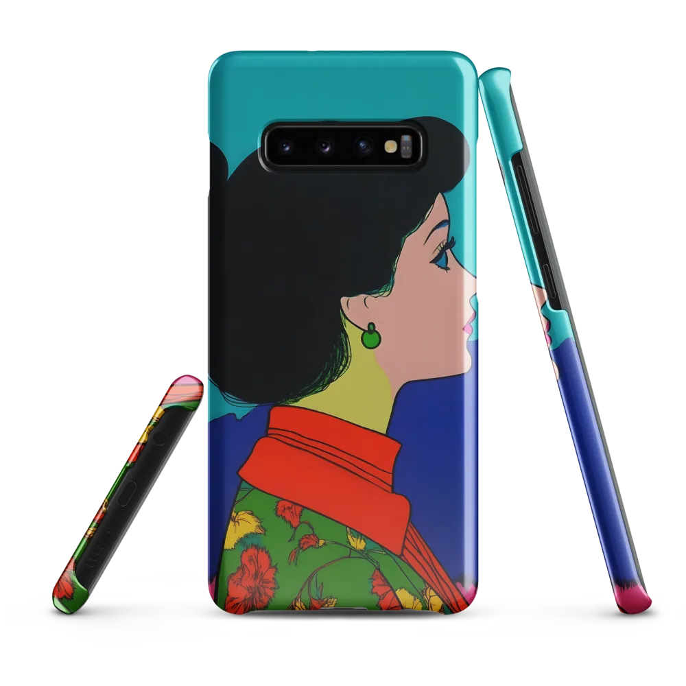 Whispers of Color: A Pop Art Portrait | Phone Case |  S10 Plus | Snap Case | Glossy