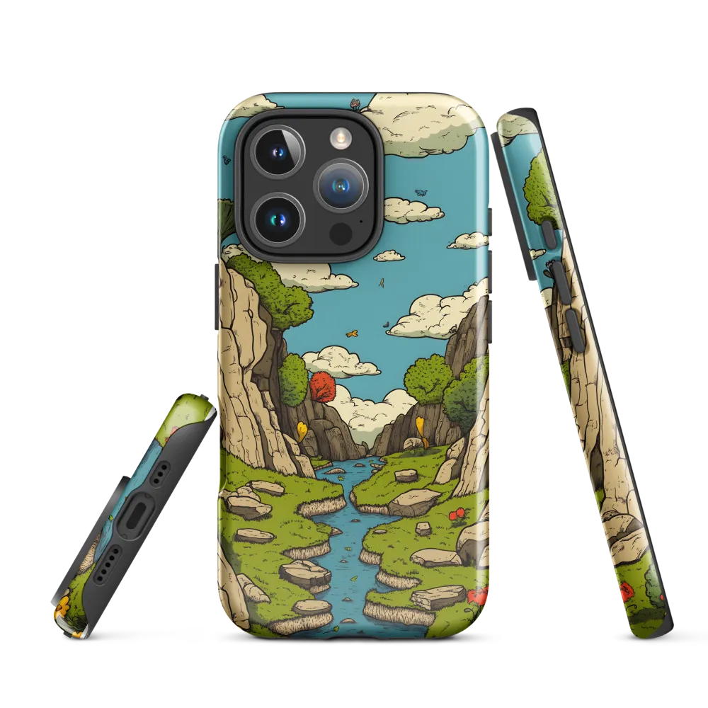 Whimsical Serenity: A Canyon Landscape