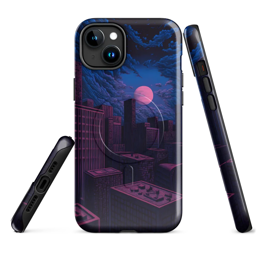 Moonlit Urban Dreams | Phone Case |  15 Plus | MagSafe® Tough Case | Glossy