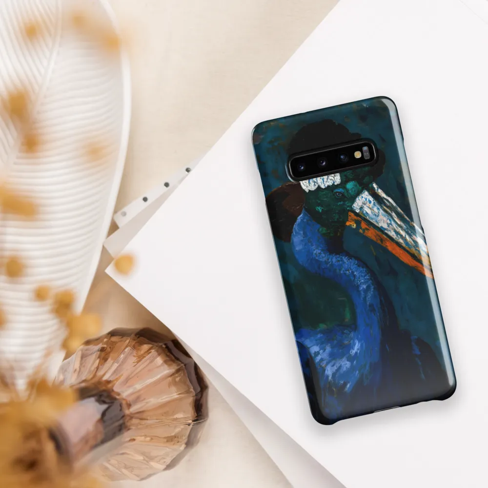 Majestic Absurdity: The Hat-Wearing Bird | Phone Case |  S10 Plus | Snap Case | Glossy