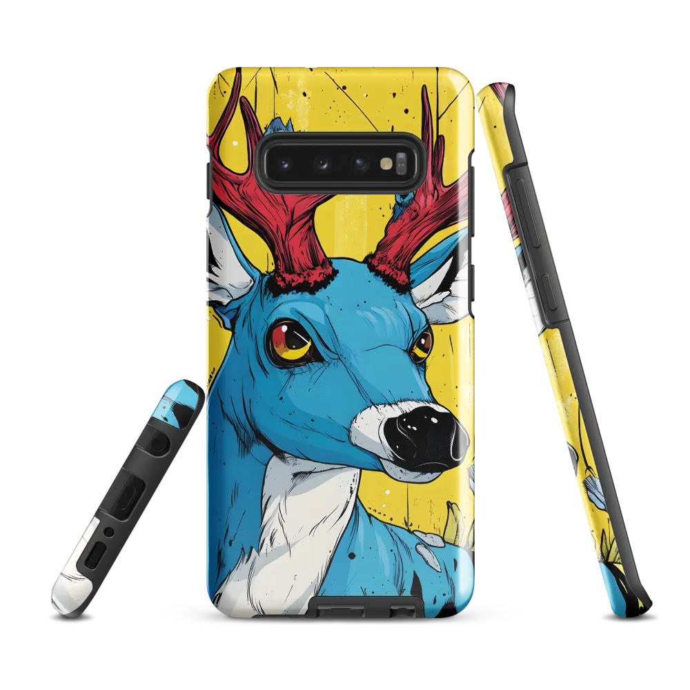 Vivid Antlers: A Modern Take on Nature | Phone Case |  S10 Plus | Tough Case | Glossy