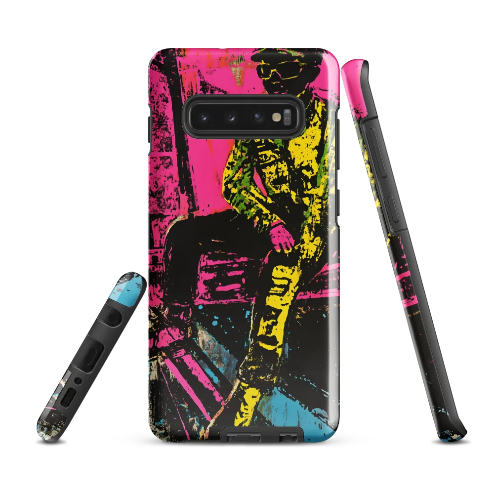 Neon Reflections | Phone Case |  S10 Plus | Tough Case | Glossy