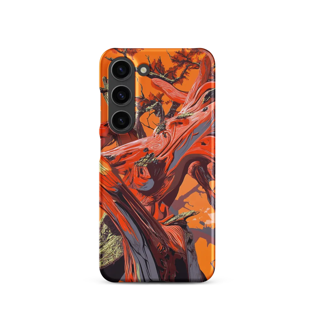 Life in Motion: An Abstract Tree | Phone Case |  S23 | Snap Case | Matte