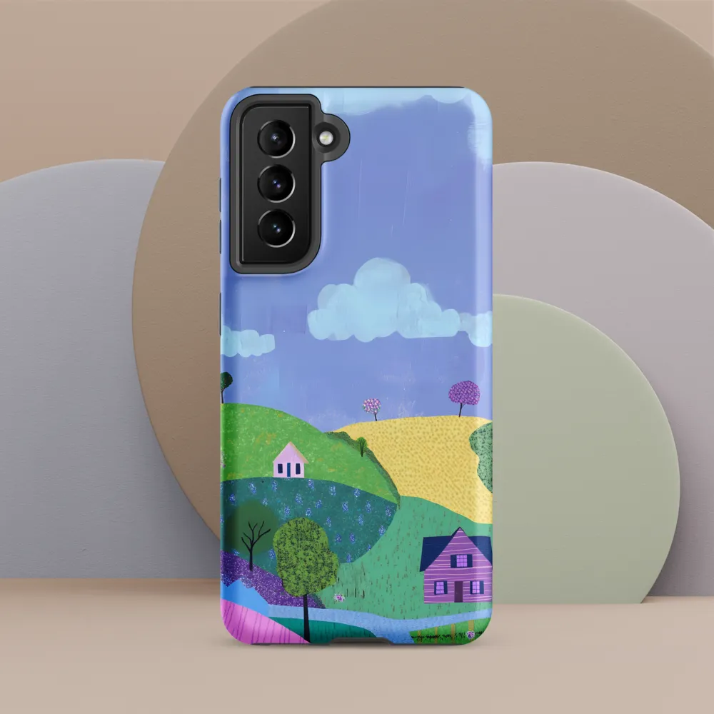 Whimsical Hills and Quaint Homes | Phone Case |  S21 | Tough Case | Matte