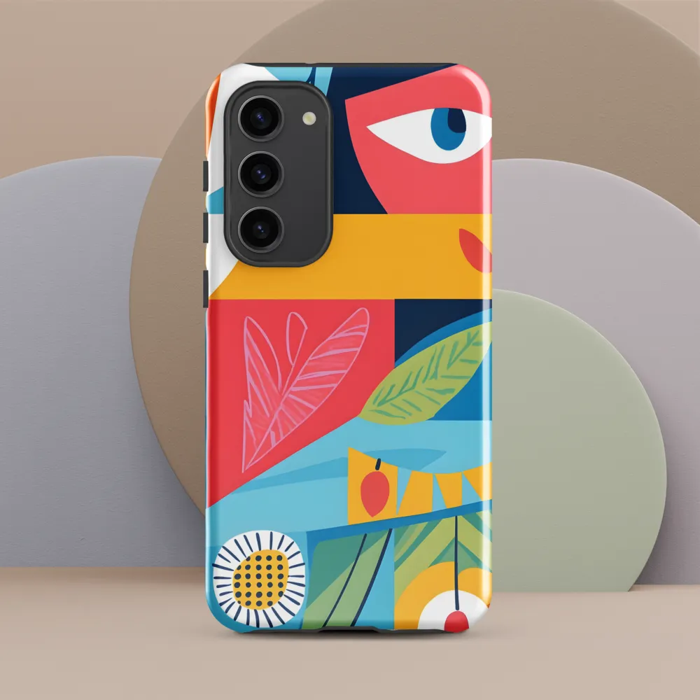 Vibrant Geometric Visage