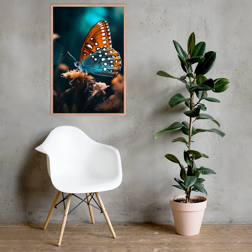 Whispers of Color: The Butterfly's Embrace