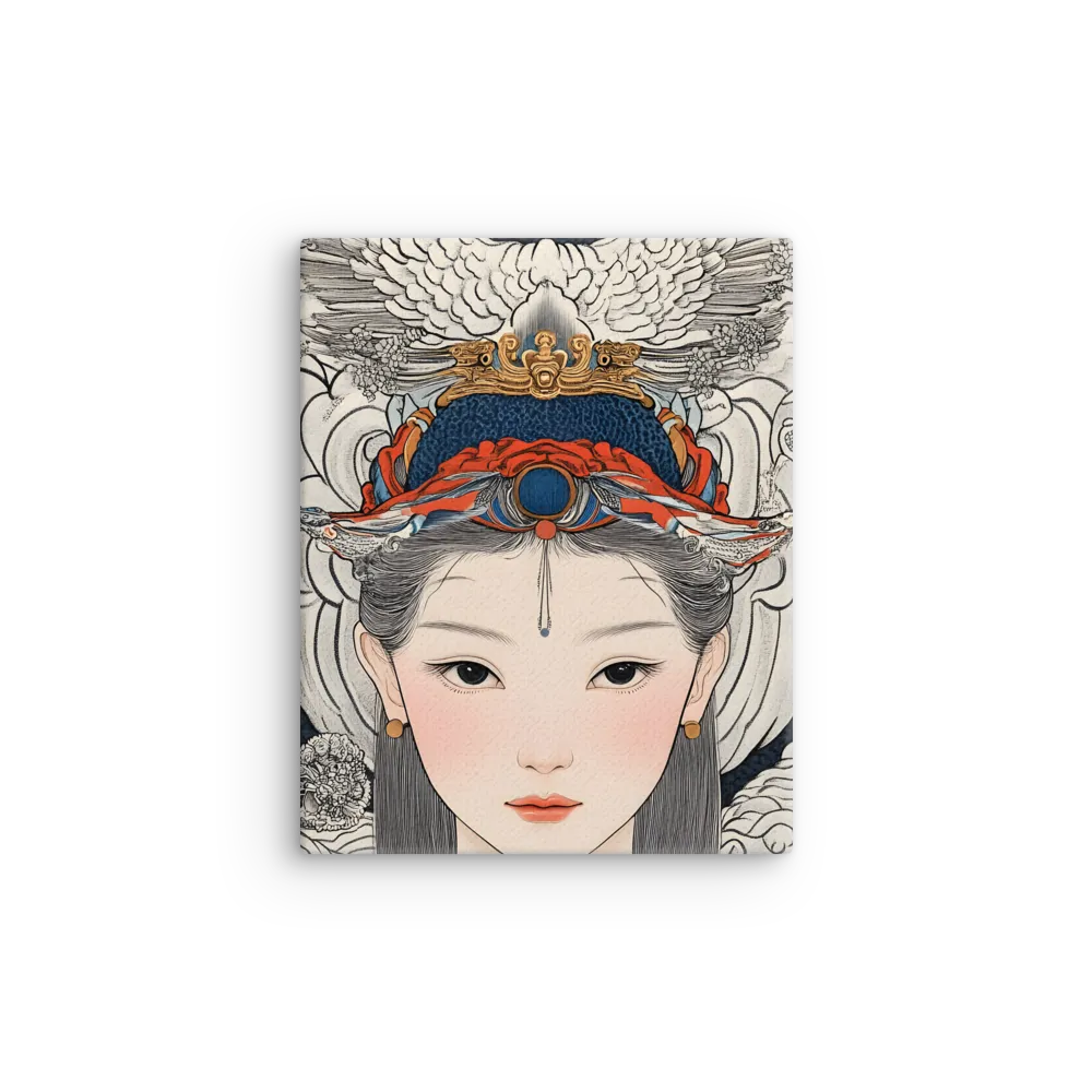 Serenity in Myth: A Traditional Portrait | Thin Canvas | 8″×10″