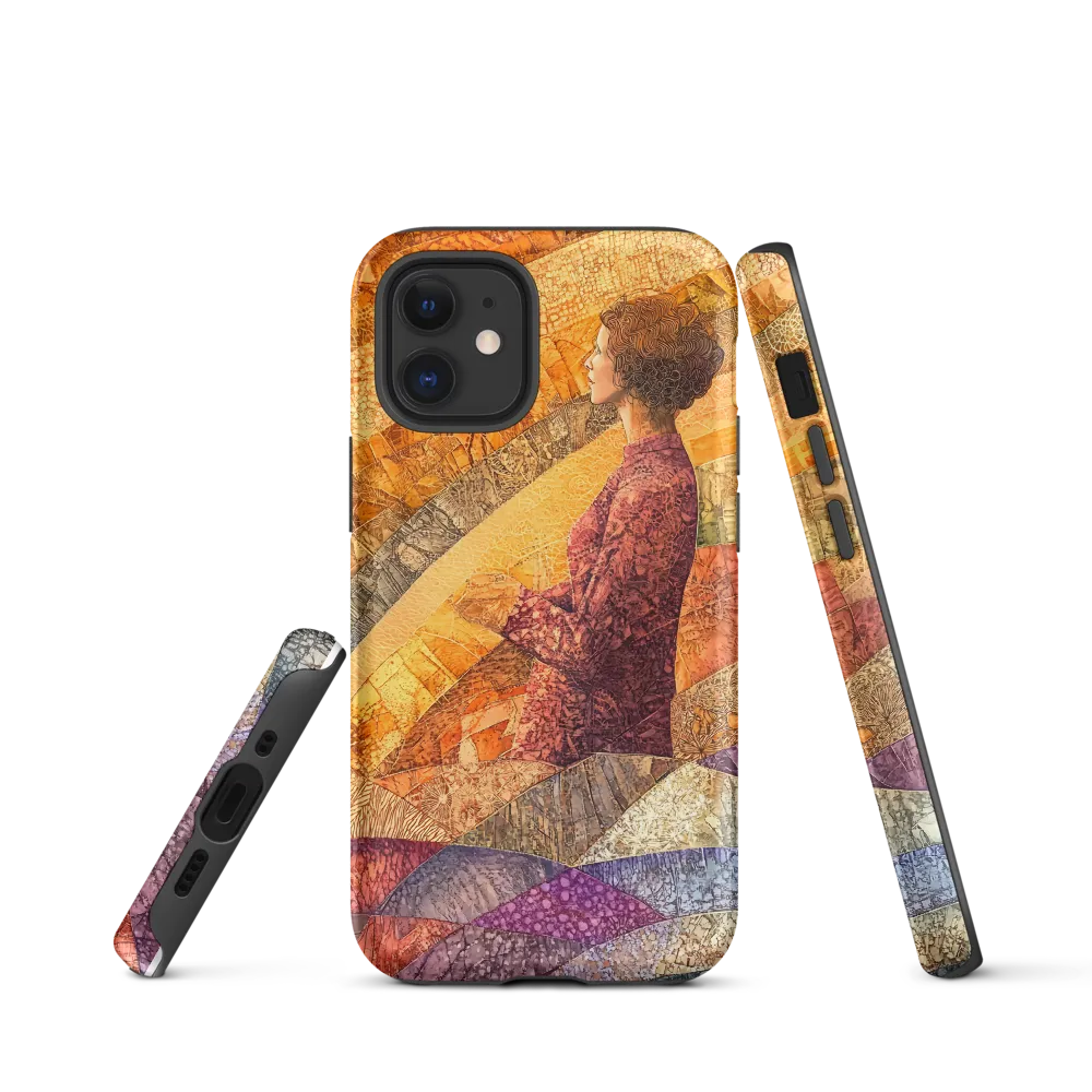 Whispers of Contemplation | Phone Case |  12 mini | Tough Case | Matte