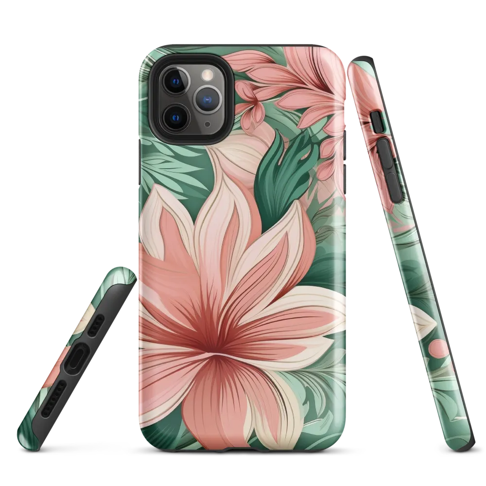 Tropical Blossoms | Phone Case |  11 Pro Max | Tough Case | Glossy