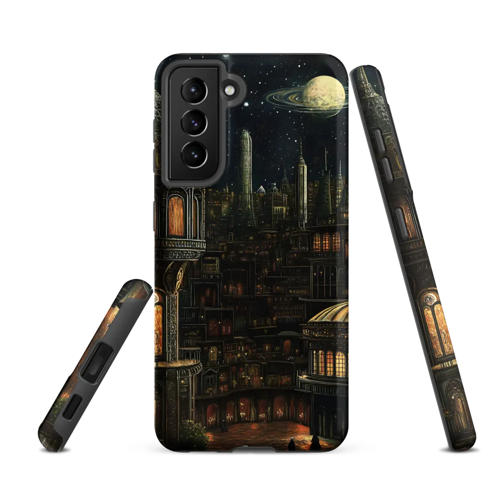 Celestial Enigma: A Surreal Cityscape