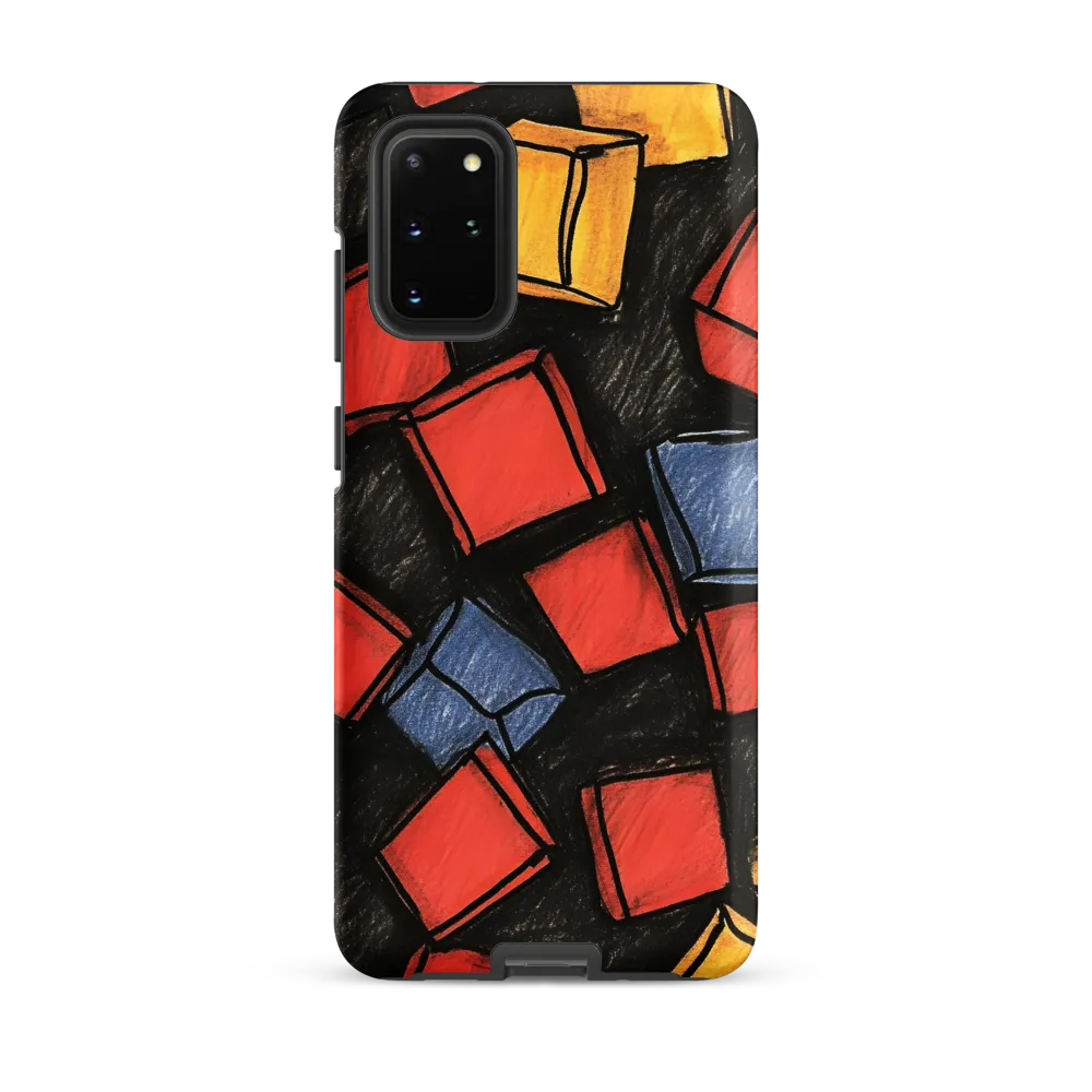 Vibrant Geometry in Motion | Phone Case |  S20 Plus | Tough Case | Matte