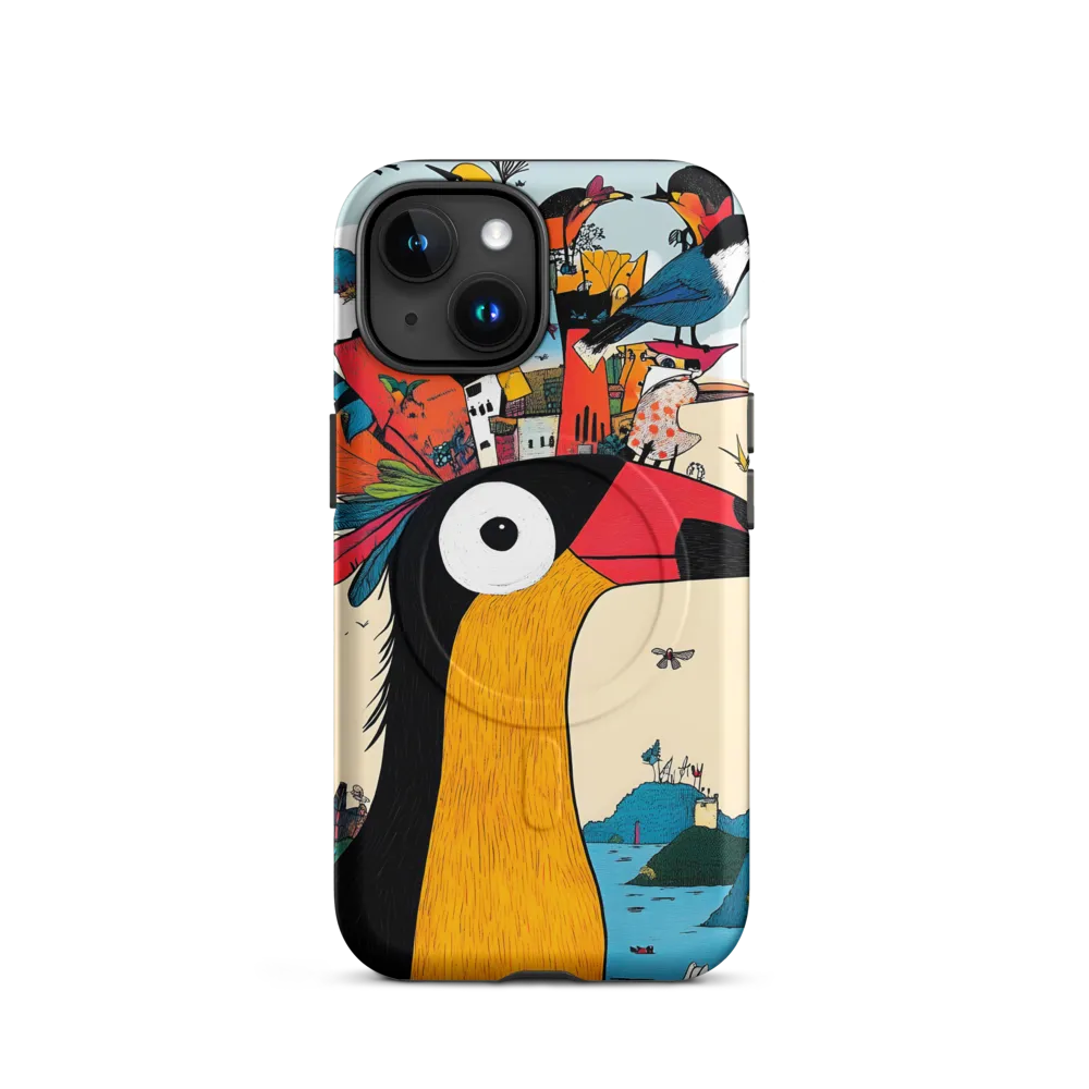 The Whimsical Birdscape | Phone Case |  15 | MagSafe® Tough Case | Matte
