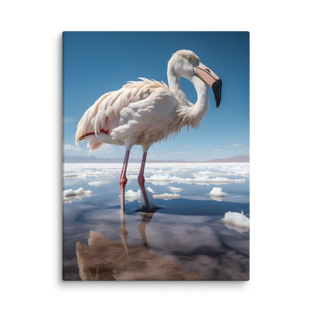 Graceful Solitude of a Flamingo