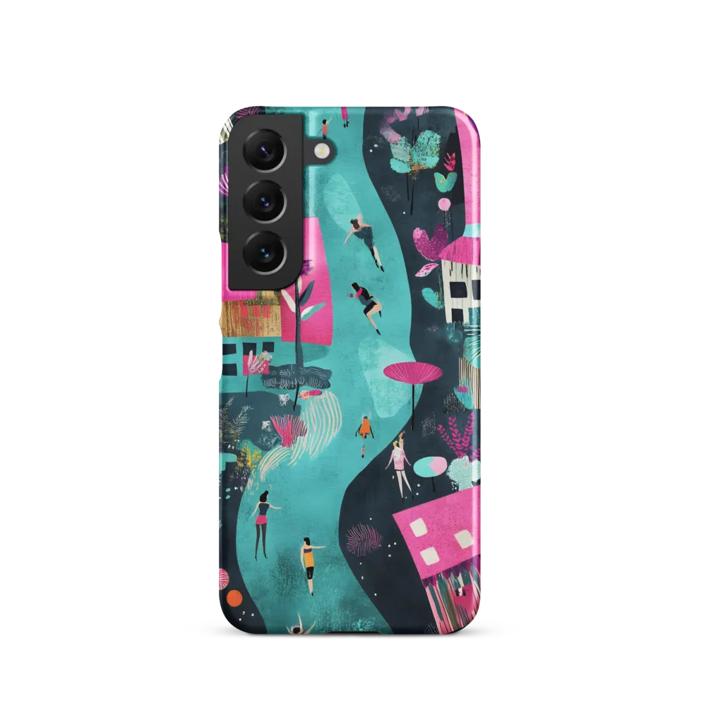 Whimsical Journey Through a Vibrant Landscape | Phone Case |  S22 | Snap Case | Matte