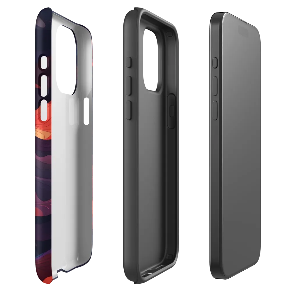 Ethereal Waves of Color | Phone Case |  15 Pro Max | Tough Case | Matte