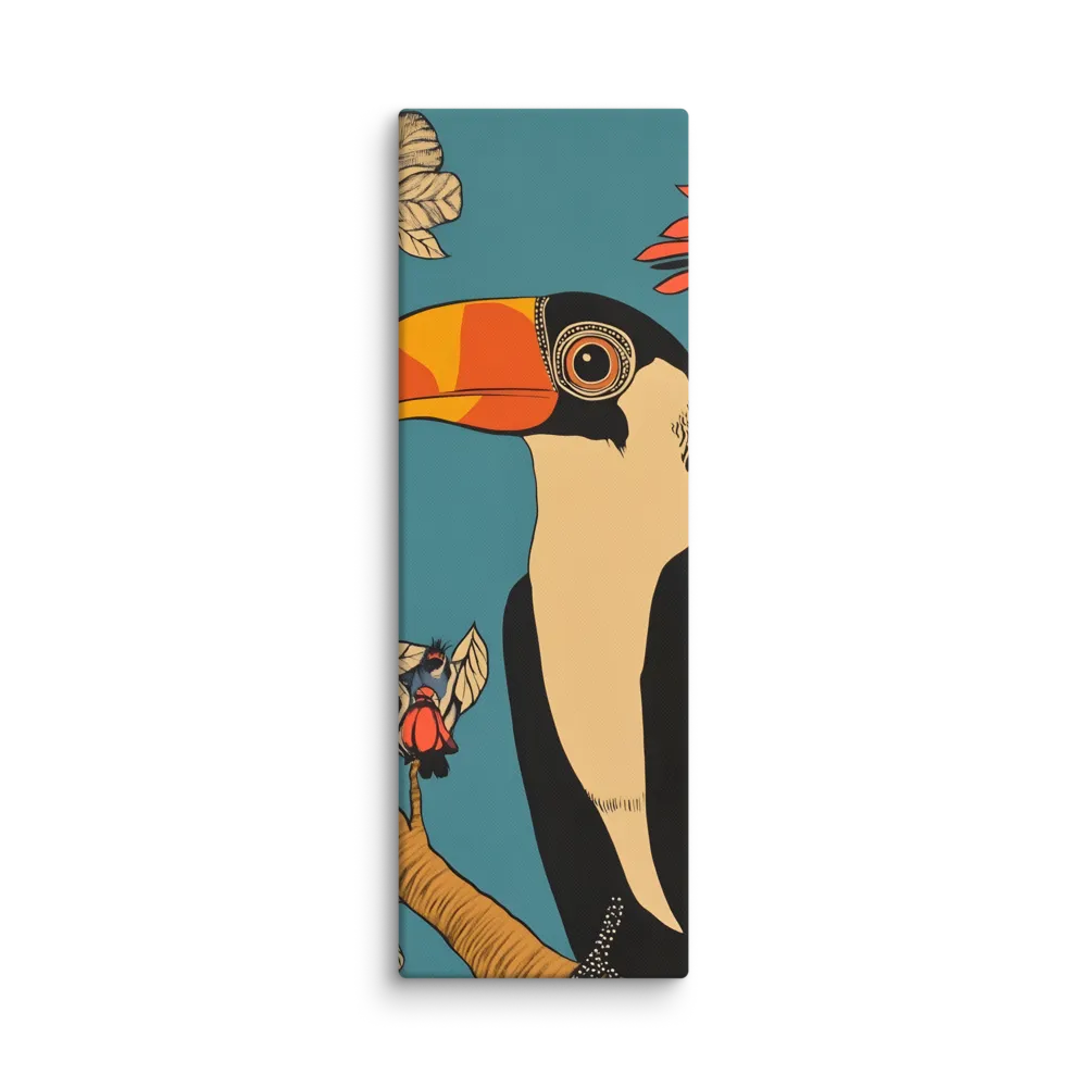 Tropical Majesty: The Toucan at Rest | Canvas | 20″×60″