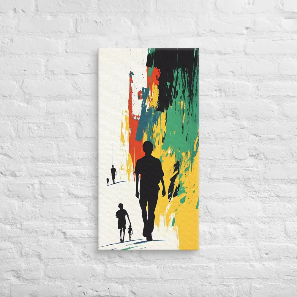 Journey of Silhouettes | Canvas | 16″×32″