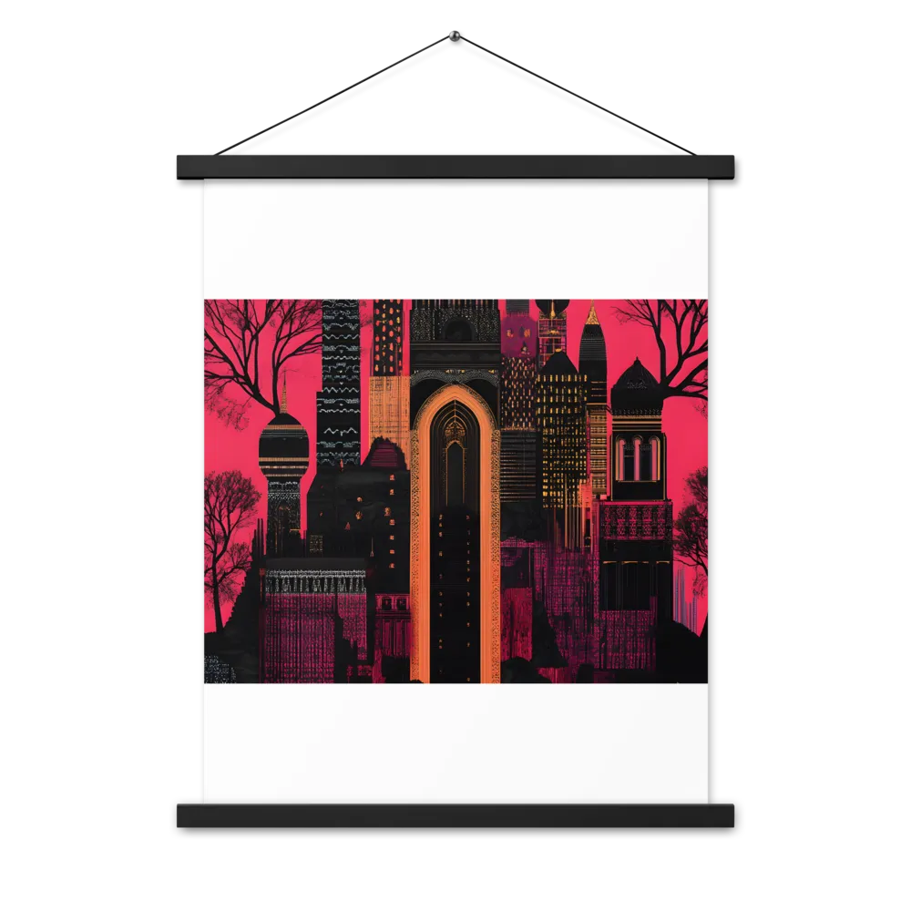 Urban Reverie | Poster With Black Wood Hanger | 18″×24″