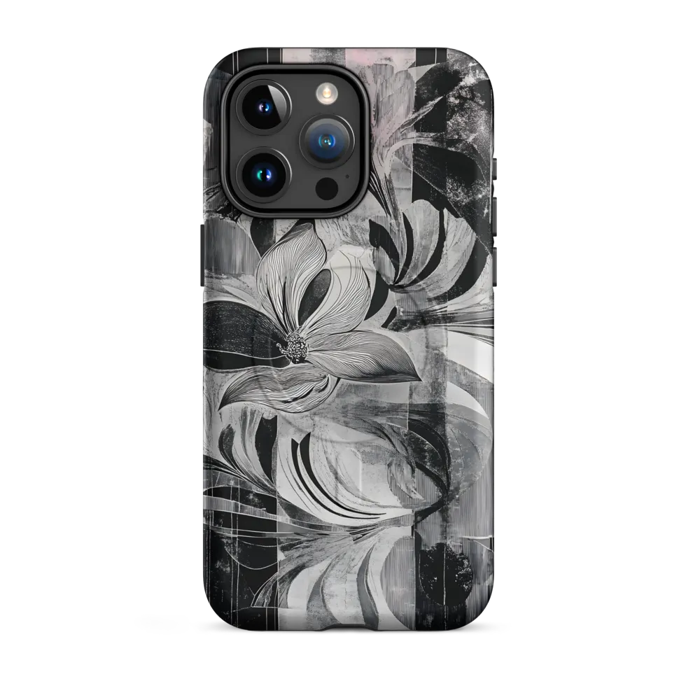 Floral Fusion in Monochrome