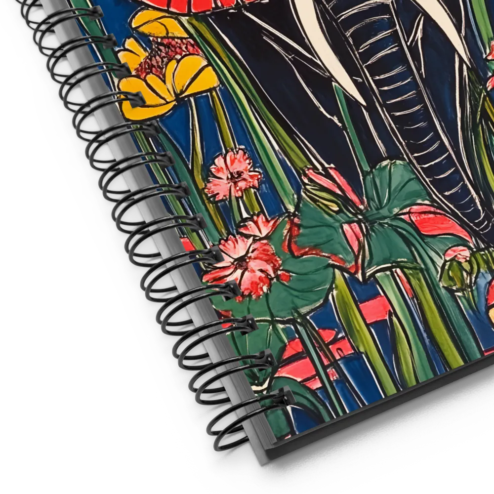 Elephant in Bloom | Spiral Notebook