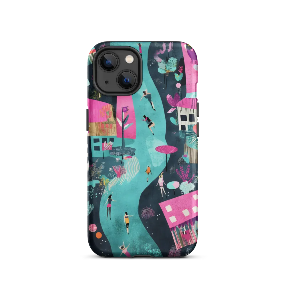 Whimsical Journey Through a Vibrant Landscape | Phone Case |  13 | Tough Case | Matte
