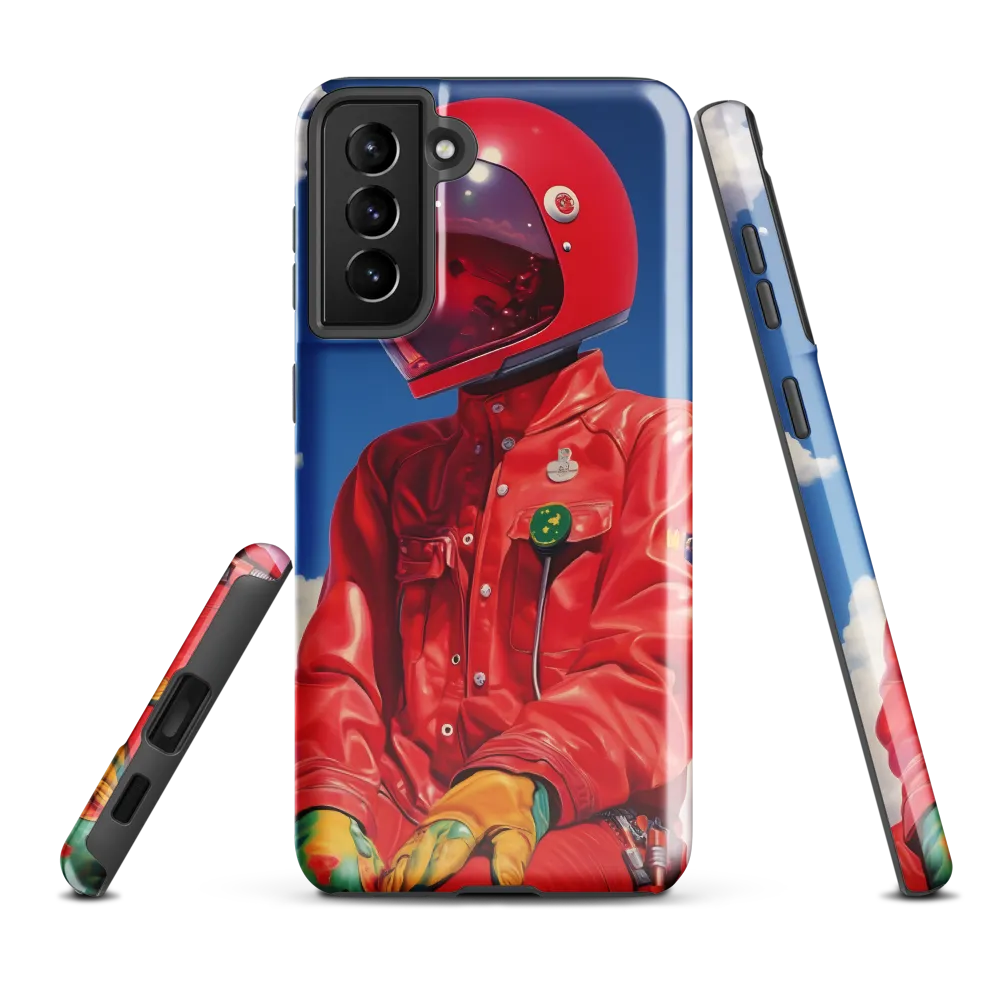 Astronaut in Crimson