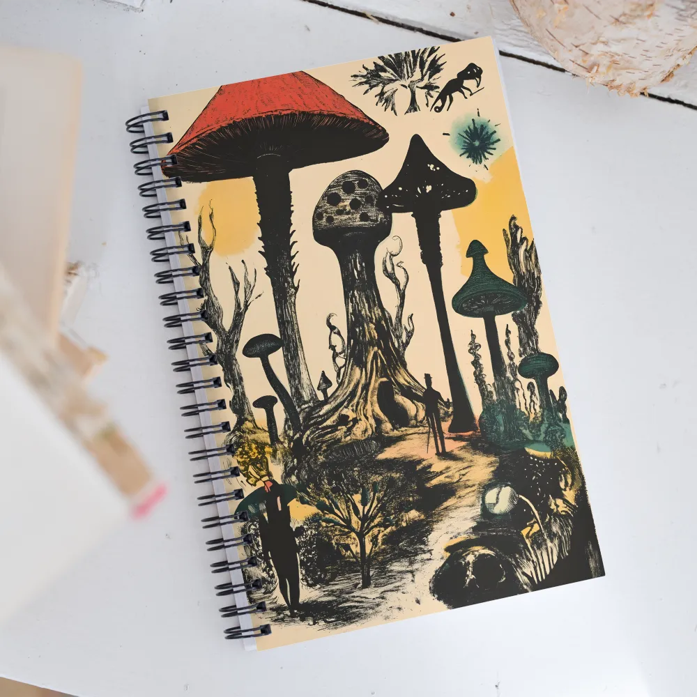 Whimsical Mycelium Realm | Spiral Notebook