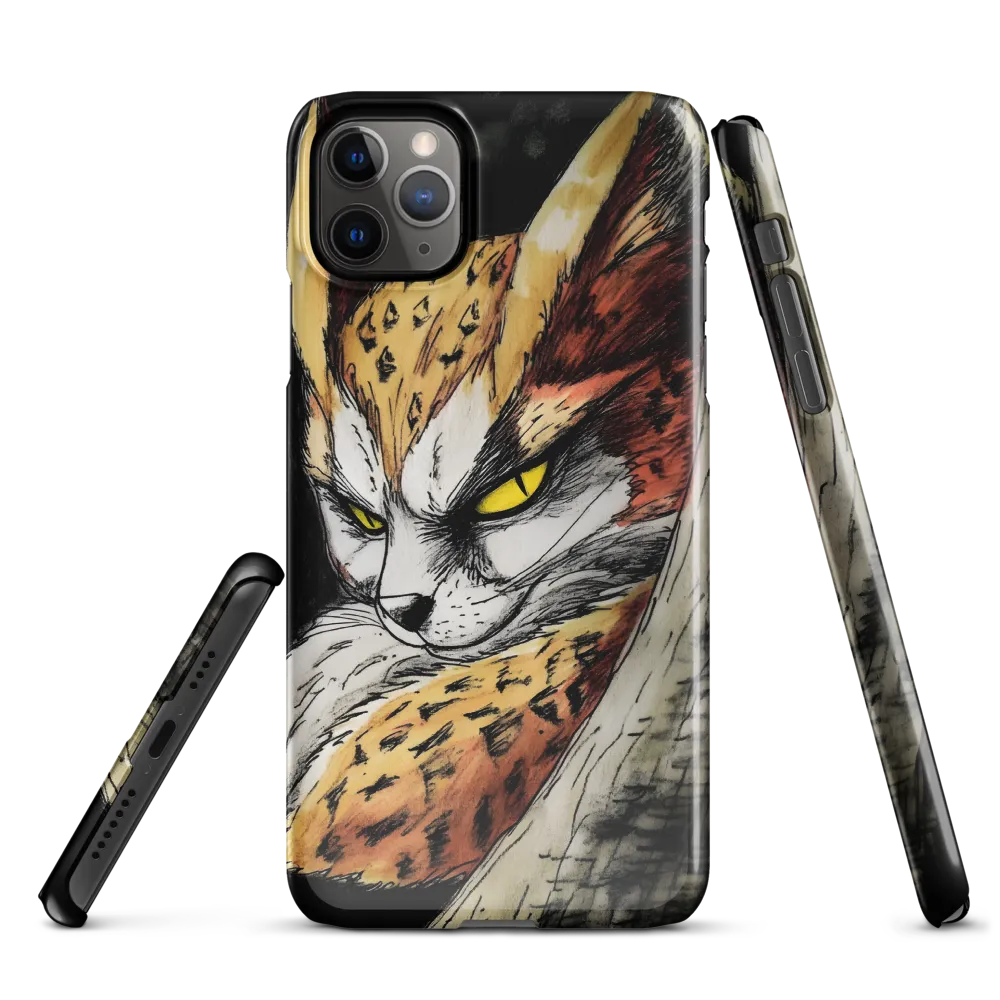 Fierce Gaze of the Wild Cat | Phone Case |  11 Pro Max | Snap Case | Glossy