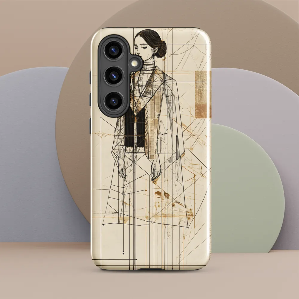 Elegance in Lines | Phone Case |  S24 Plus | Tough Case | Glossy
